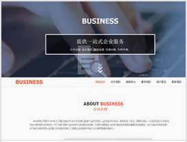 商业行业彩色模板网站