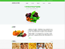 农业行业彩色模板网站