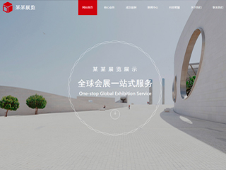 展览、展会行业彩色模板网站