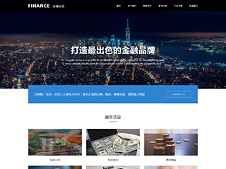 金融、投资行业彩色模板网站