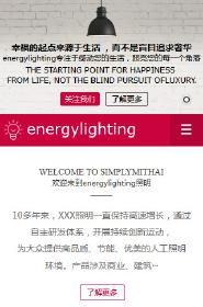 能源、灯具行业手机模板网站
