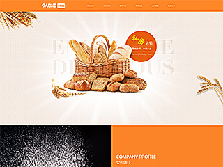 食品行业彩色模板网站