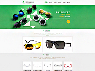 眼镜行业彩色模板网站