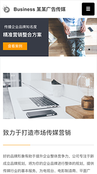  传媒、广电行业手机模板网站