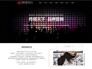  传媒、广电行业彩色模板网站