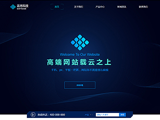  IT科技、软件行业彩色模板网站