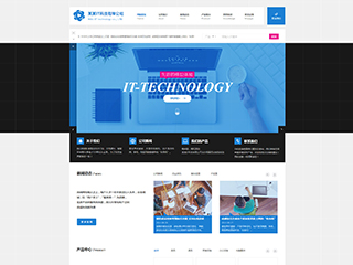  IT科技、软件行业彩色模板网站