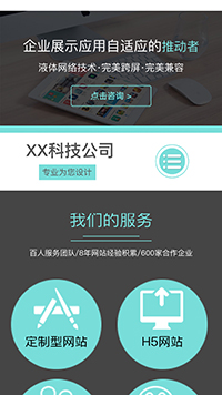  IT科技、软件行业手机模板网站