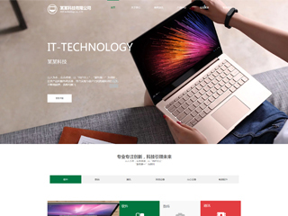  IT科技、软件行业彩色模板网站