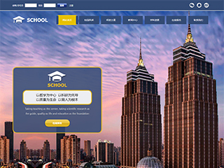 学校行业彩色模板网站