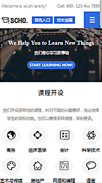 学校行业手机模板网站