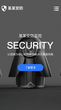  安防、监控器材行业手机模板网站