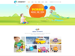 玩具行业彩色模板网站