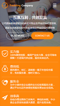  贸易、出口行业手机模板网站