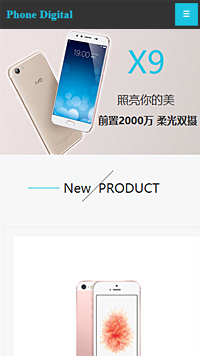 通讯、数码行业手机模板网站