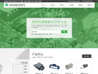 电子、电气行业彩色模板网站